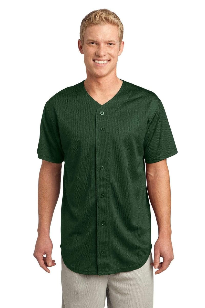 Sport-Tek ST220 PosiCharge Tough Mesh Full-Button Jersey in 