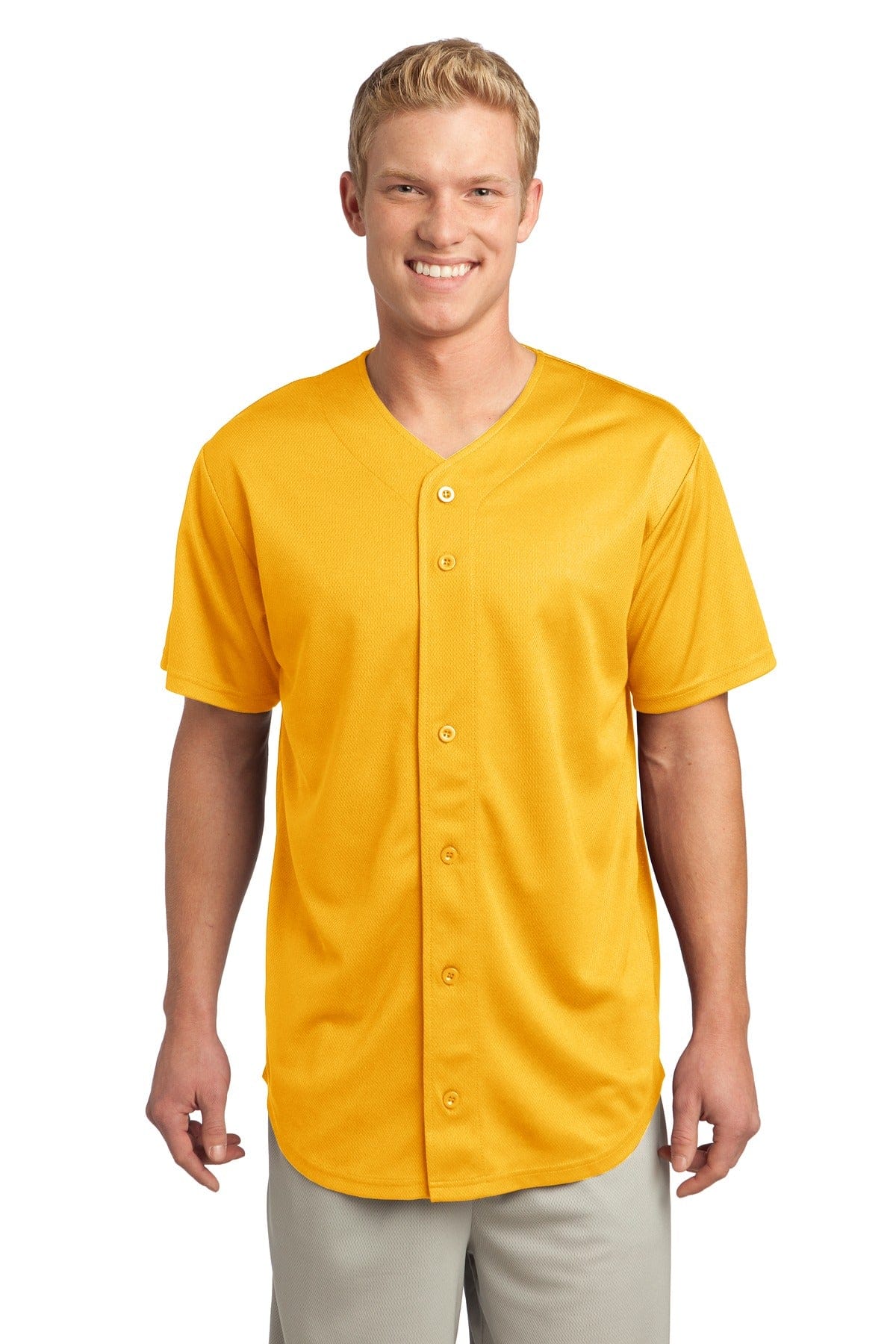 Sport-Tek Sport-Tek ST220 PosiCharge Tough Mesh Full-Button Jersey