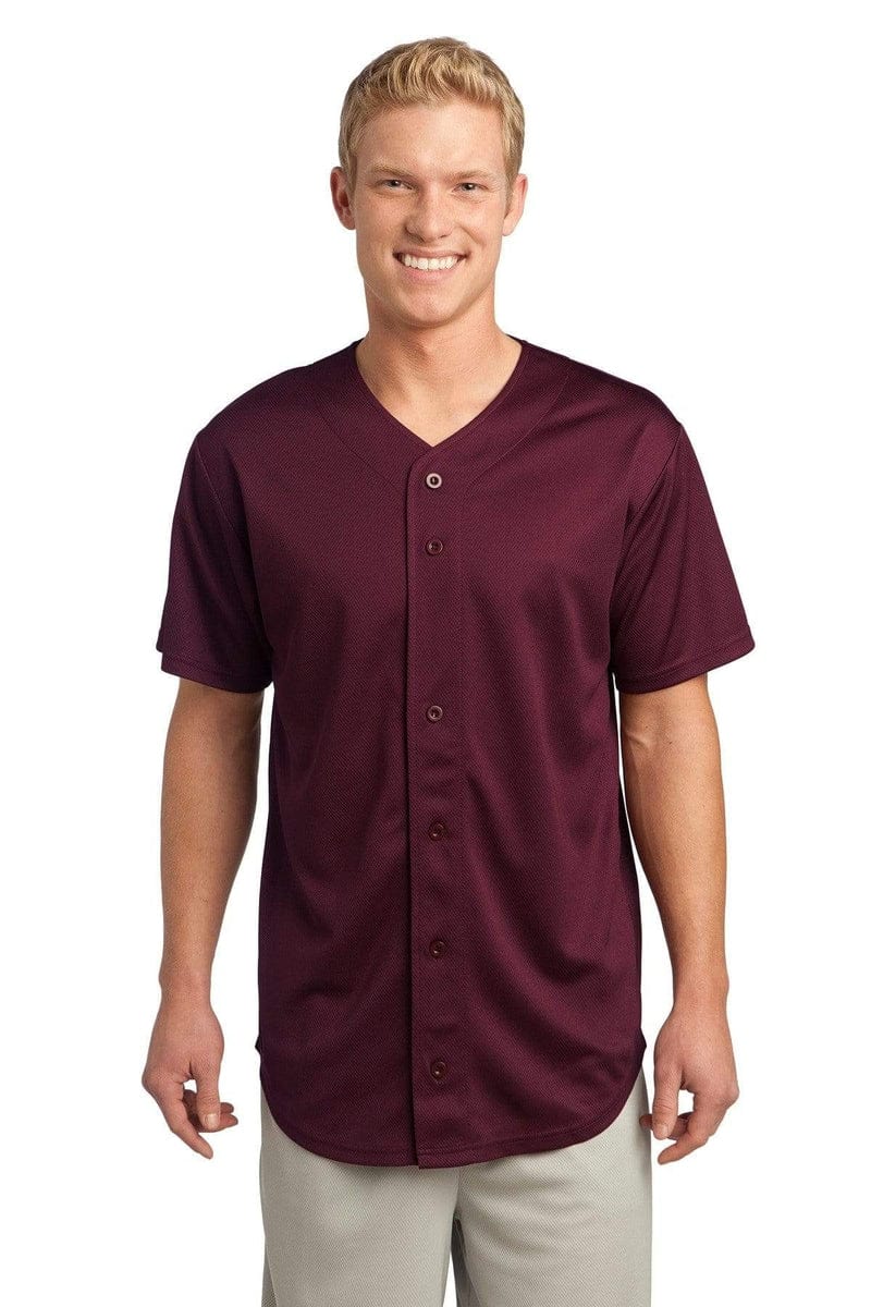 Sport-Tek ST220 PosiCharge Tough Mesh Full-Button Jersey in 