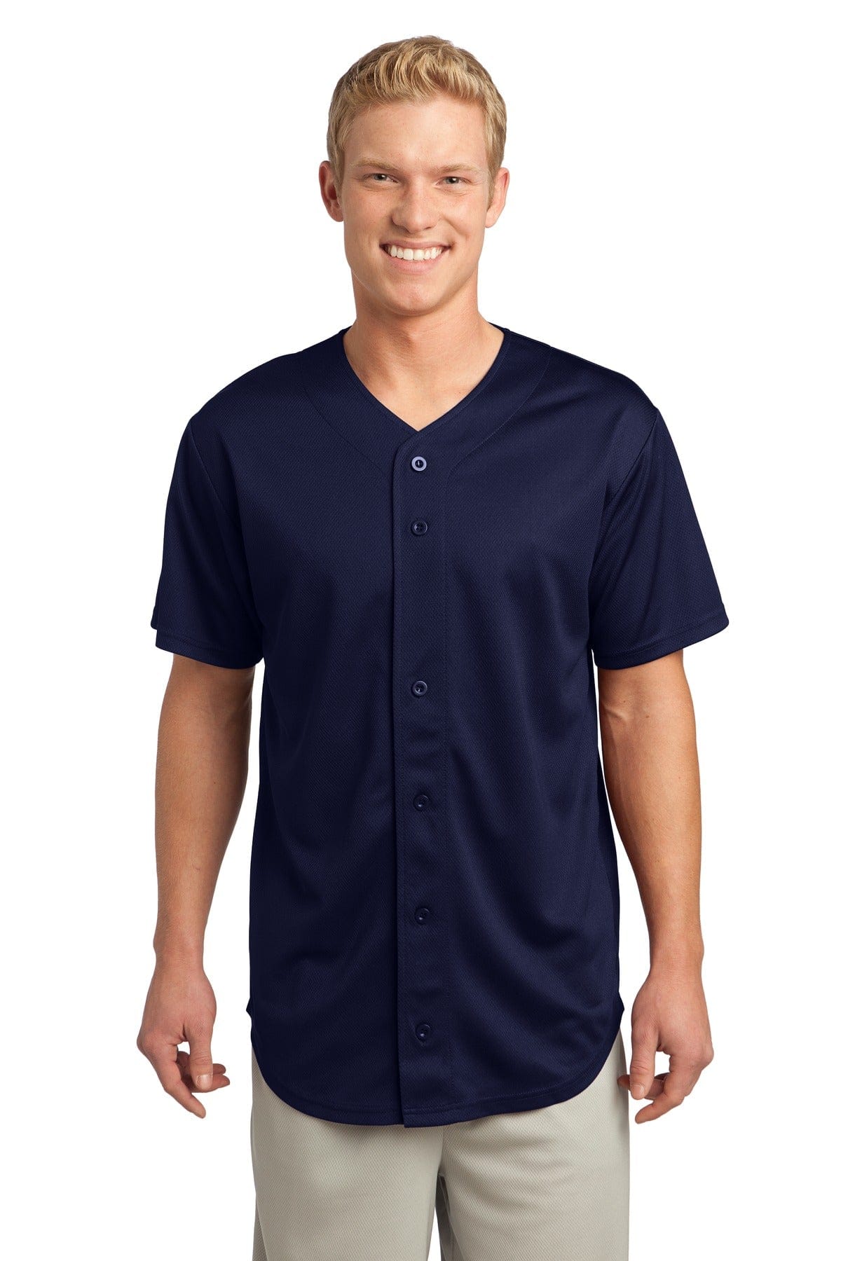 Sport-Tek Sport-Tek ST220 PosiCharge Tough Mesh Full-Button Jersey