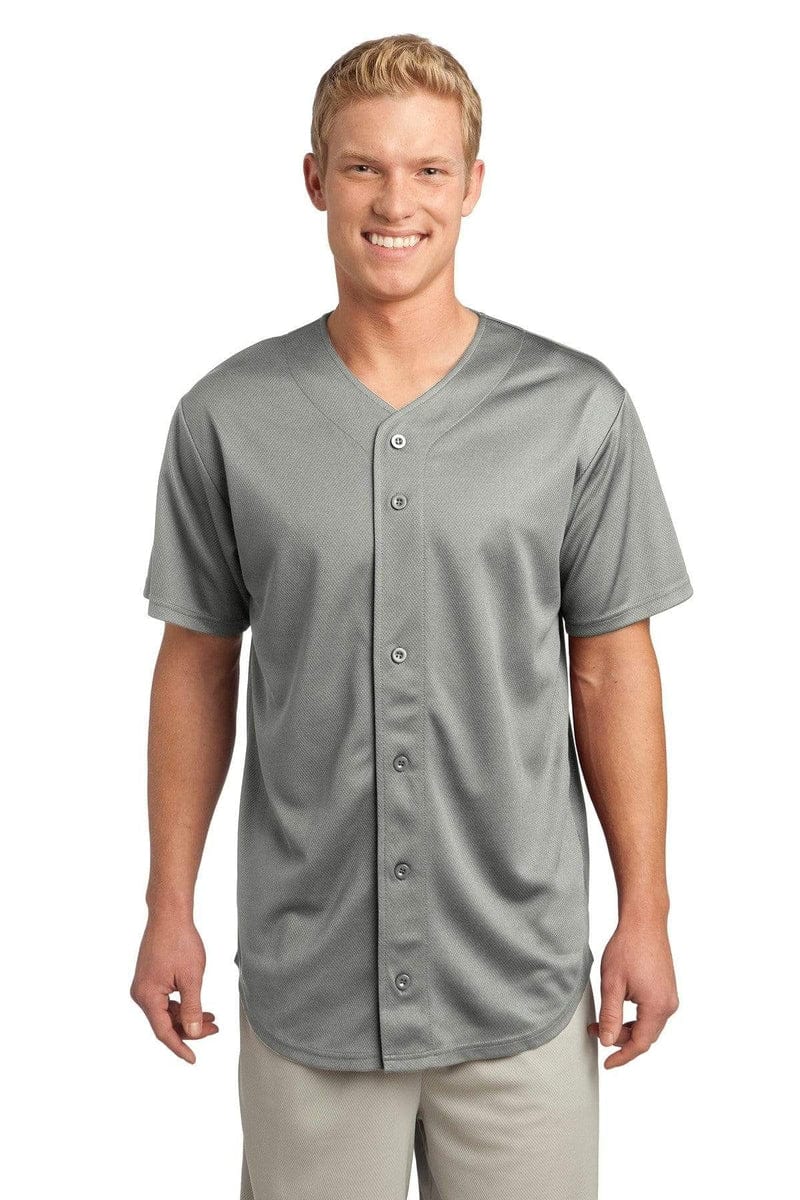 Sport-Tek ST220 PosiCharge Tough Mesh Full-Button Jersey in 