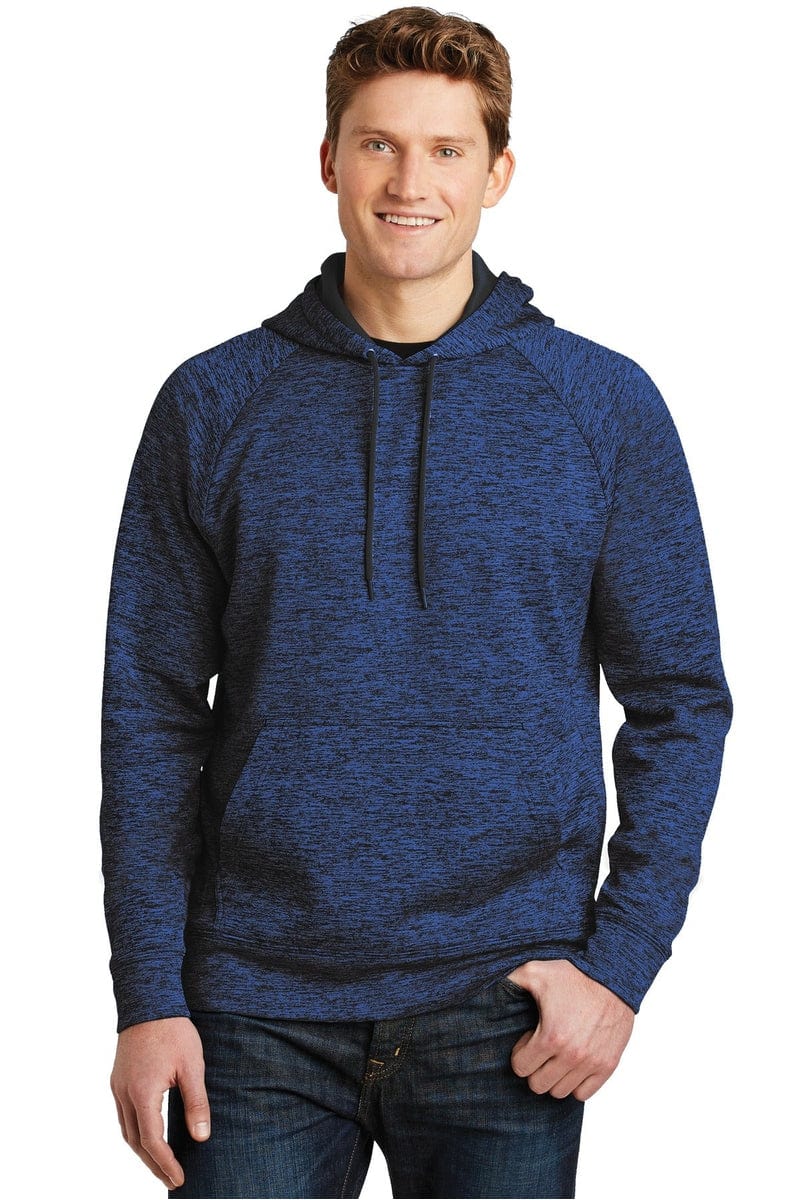 Sport-Tek ST225 PosiCharge Electric Heather Fleece Hooded Pullover in 