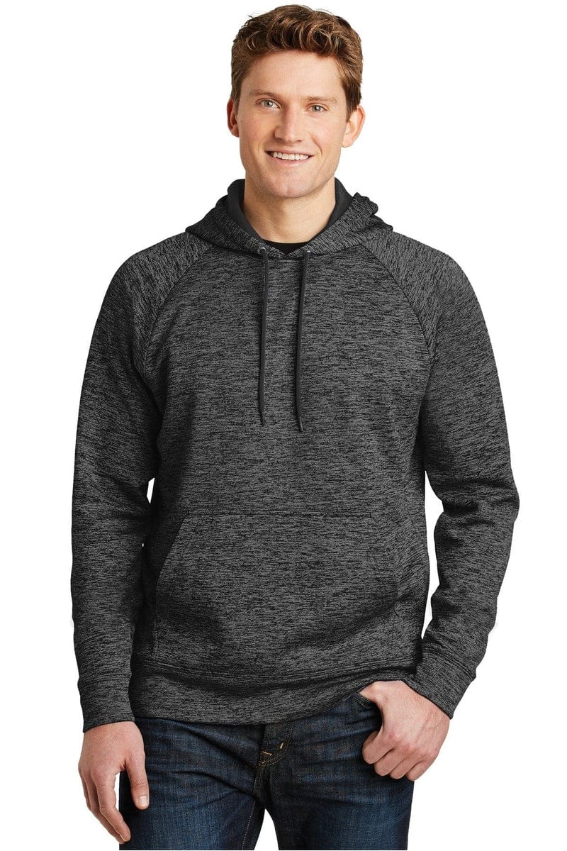 Sport-Tek ST225 PosiCharge Electric Heather Fleece Hooded Pullover in 