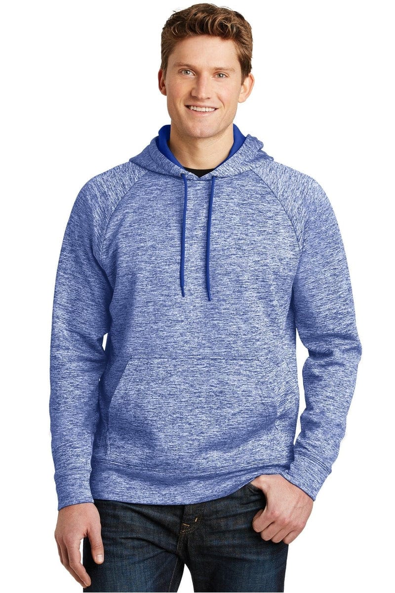 Sport-Tek ST225 PosiCharge Electric Heather Fleece Hooded Pullover in 