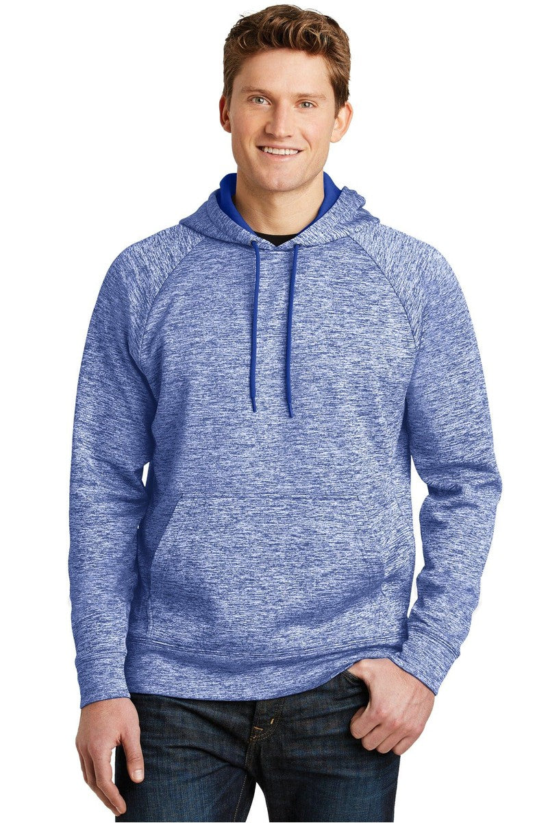 Sport-Tek ST225 PosiCharge Electric Heather Fleece Hooded Pullover in 