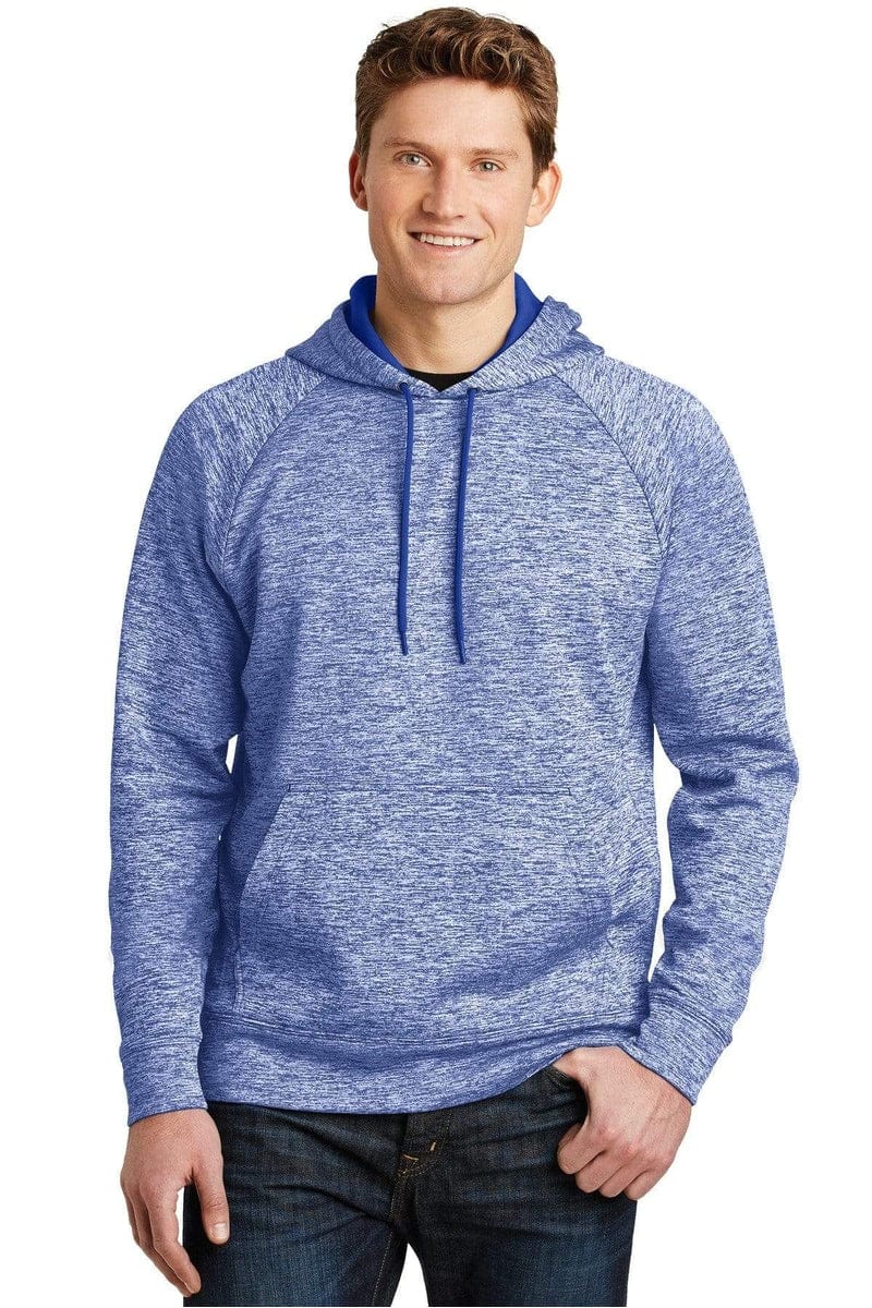 Sport-Tek ST225 PosiCharge Electric Heather Fleece Hooded Pullover in 