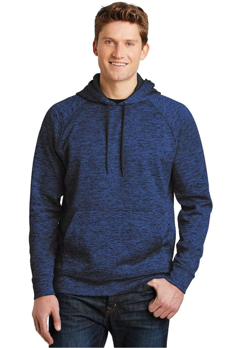 Sport-Tek ST225 PosiCharge Electric Heather Fleece Hooded Pullover in 