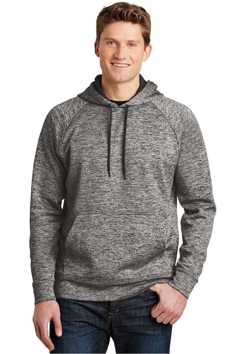 Sport-Tek ST225 PosiCharge Electric Heather Fleece Hooded Pullover in 