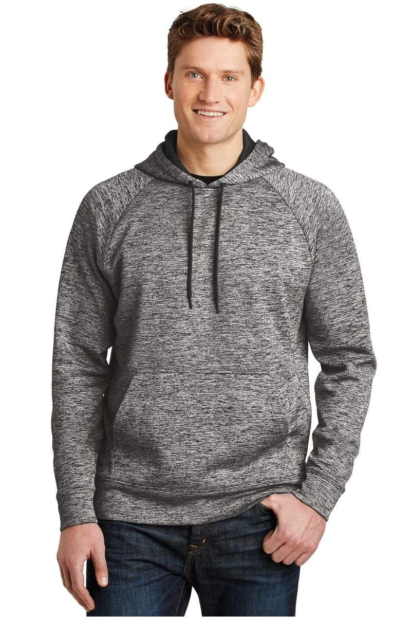 Sport-Tek ST225 PosiCharge Electric Heather Fleece Hooded Pullover in 