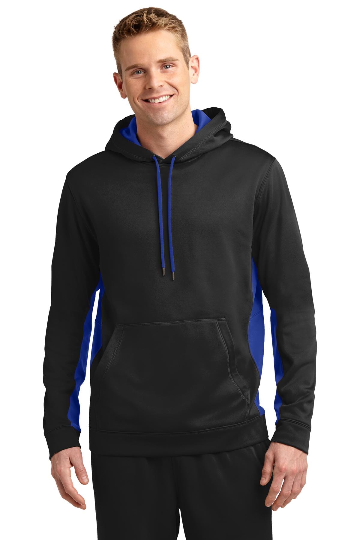 Sport-Tek Sweatshirts/Fleece Sport-Tek ST235 Sport-Wick Fleece Colorblock Hooded Pullover