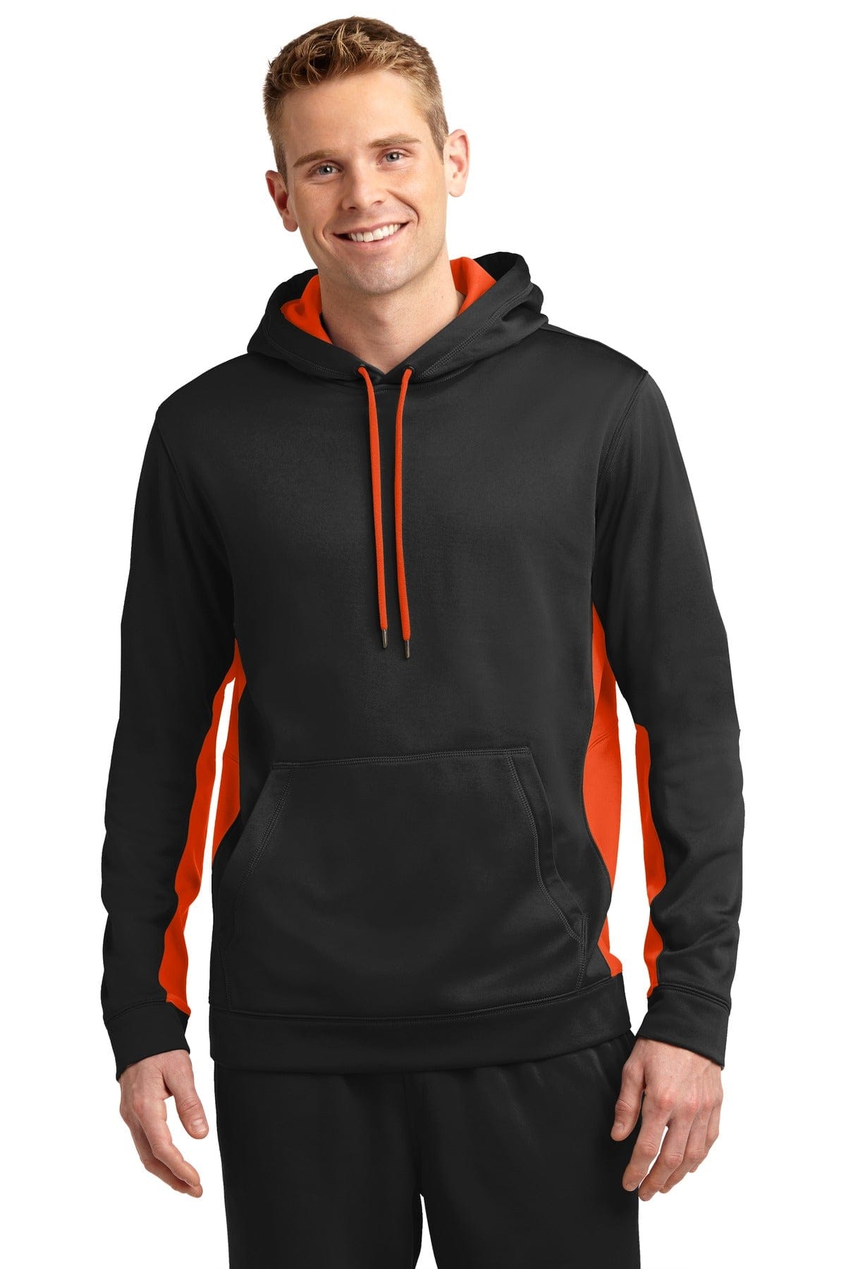 Sport-Tek Sweatshirts/Fleece Sport-Tek ST235 Sport-Wick Fleece Colorblock Hooded Pullover