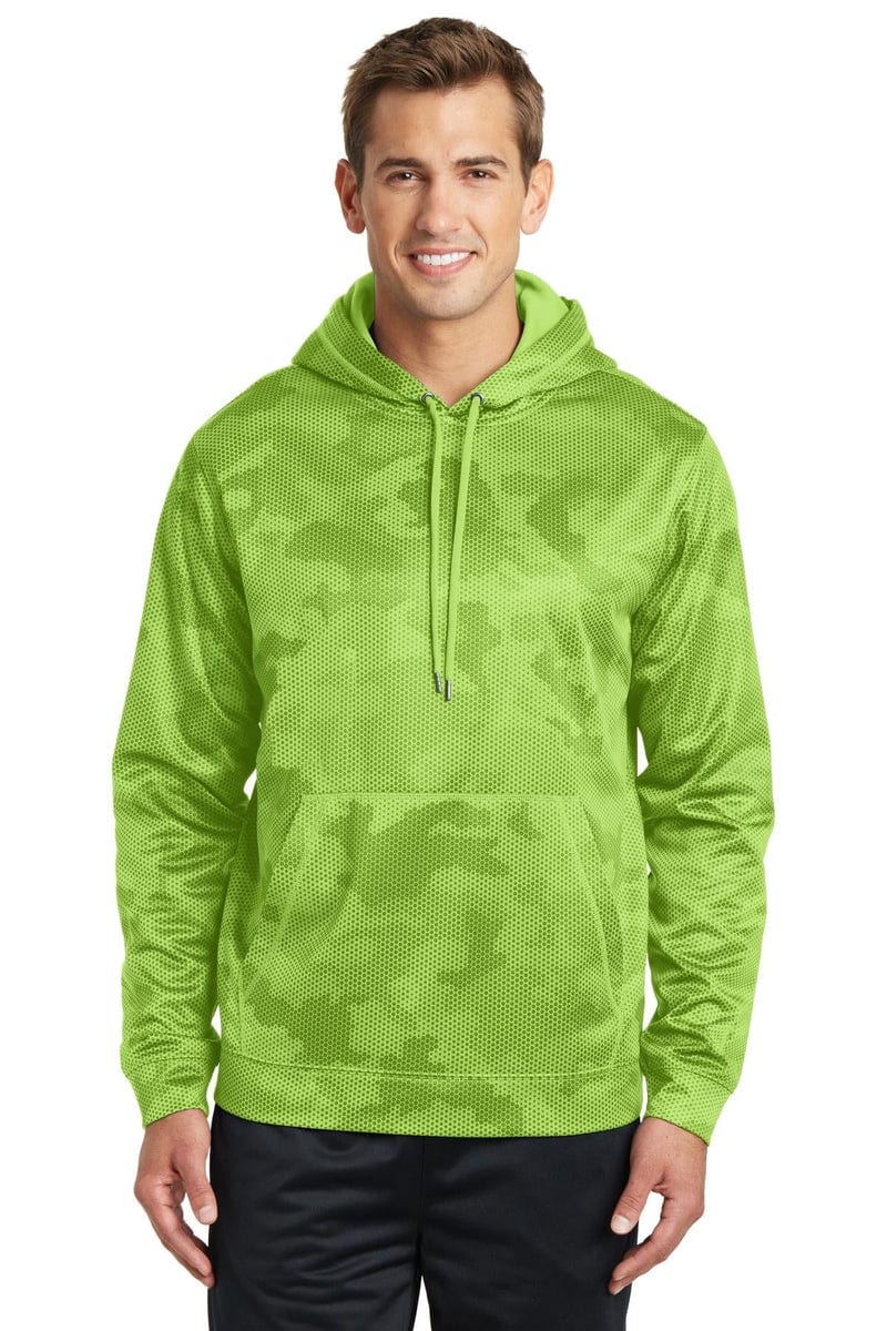 Sport-Tek ST240 Sport-Wick CamoHex Fleece Hooded Pullover in 