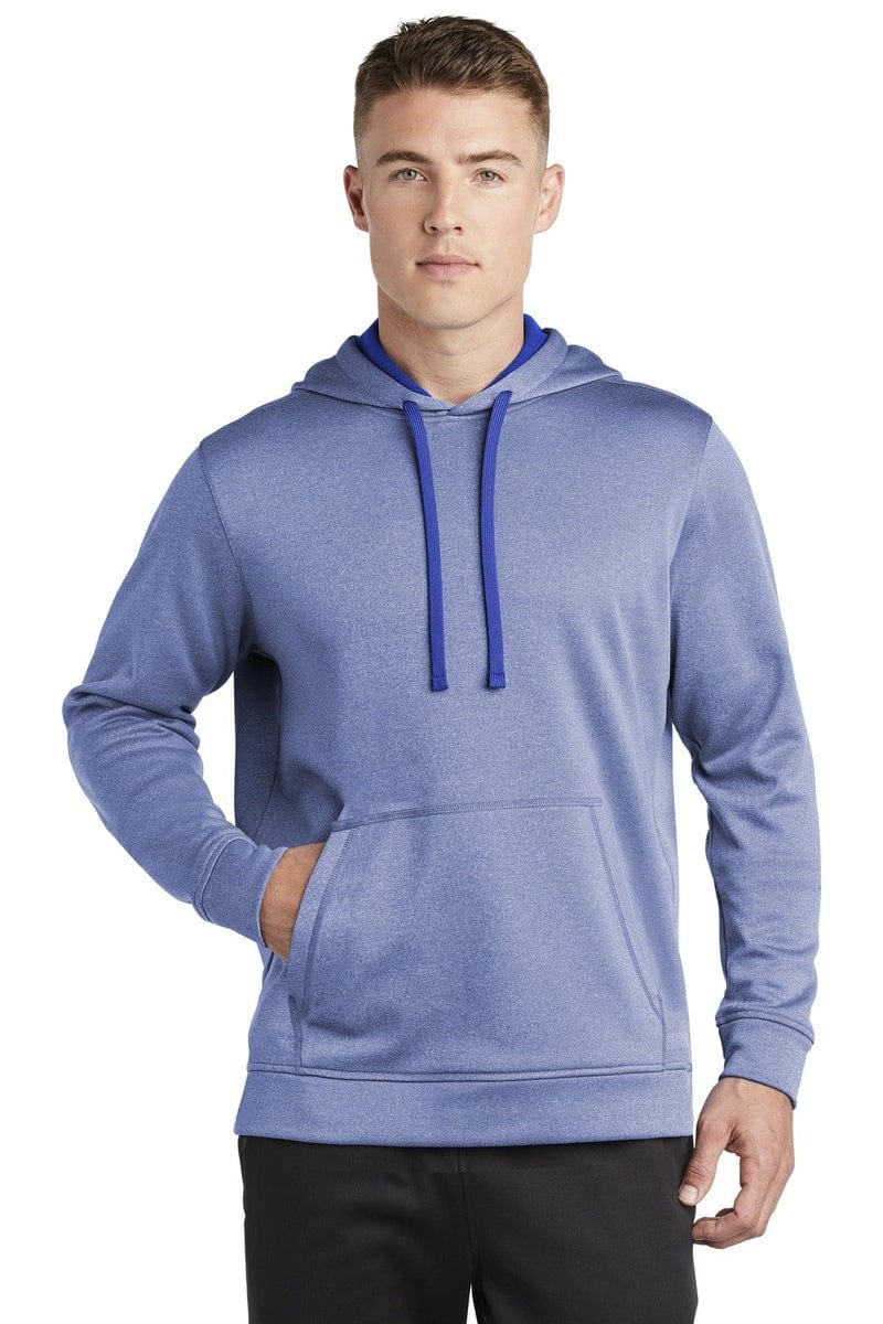 Sport-Tek ST264 PosiCharge Sport-Wick Heather Fleece Hooded Pullover in 