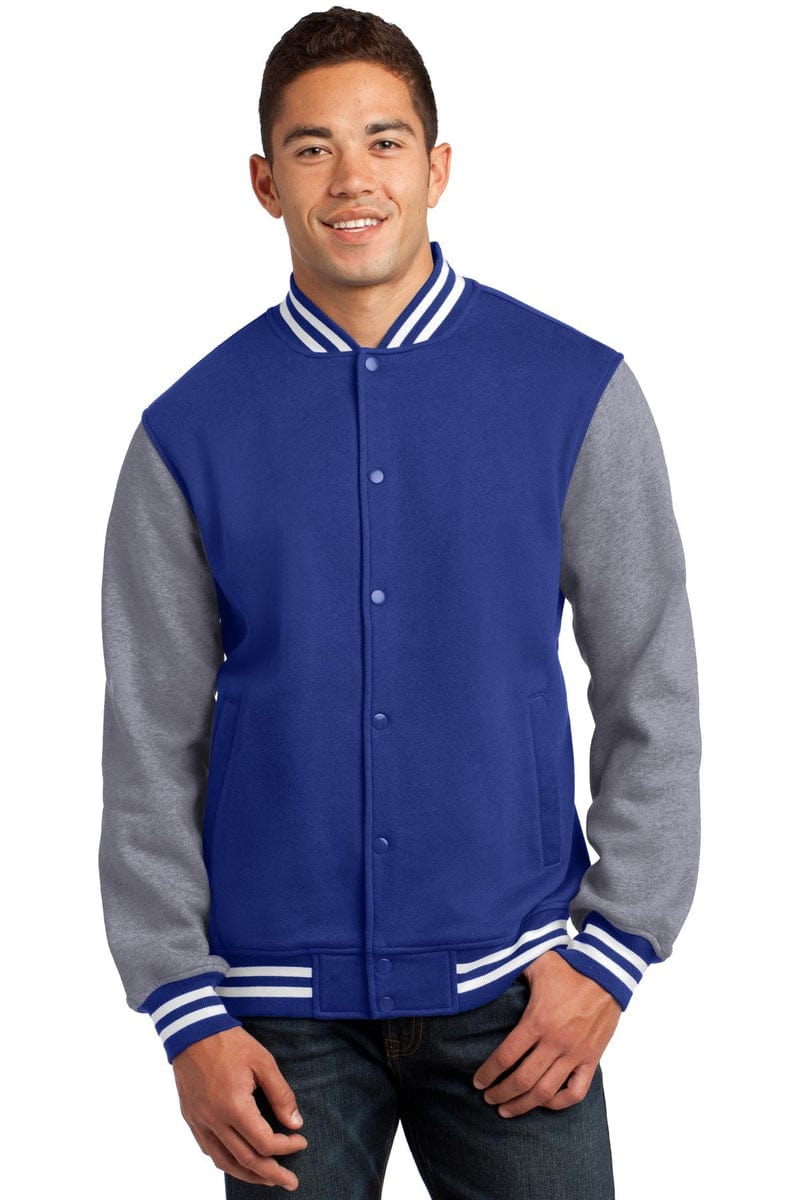 Sport-Tek ST270 Fleece Letterman Jacket in 
