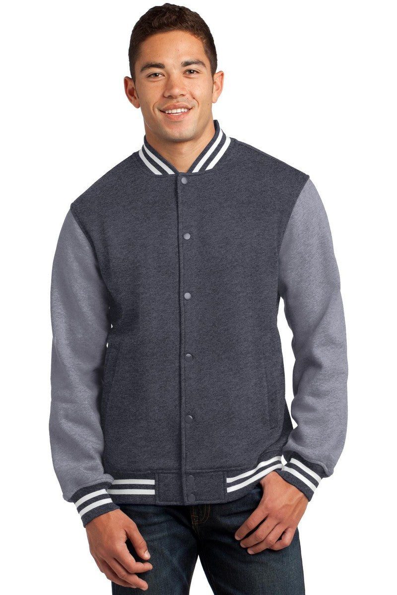 Sport-Tek ST270 Fleece Letterman Jacket in 