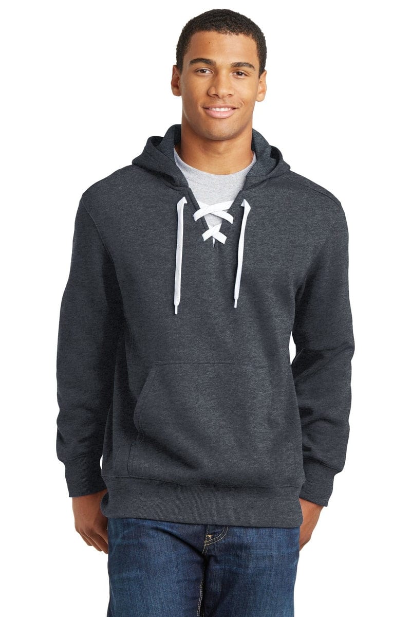 Sport-Tek ST271 Lace Up Pullover Hooded Sweatshirt in 