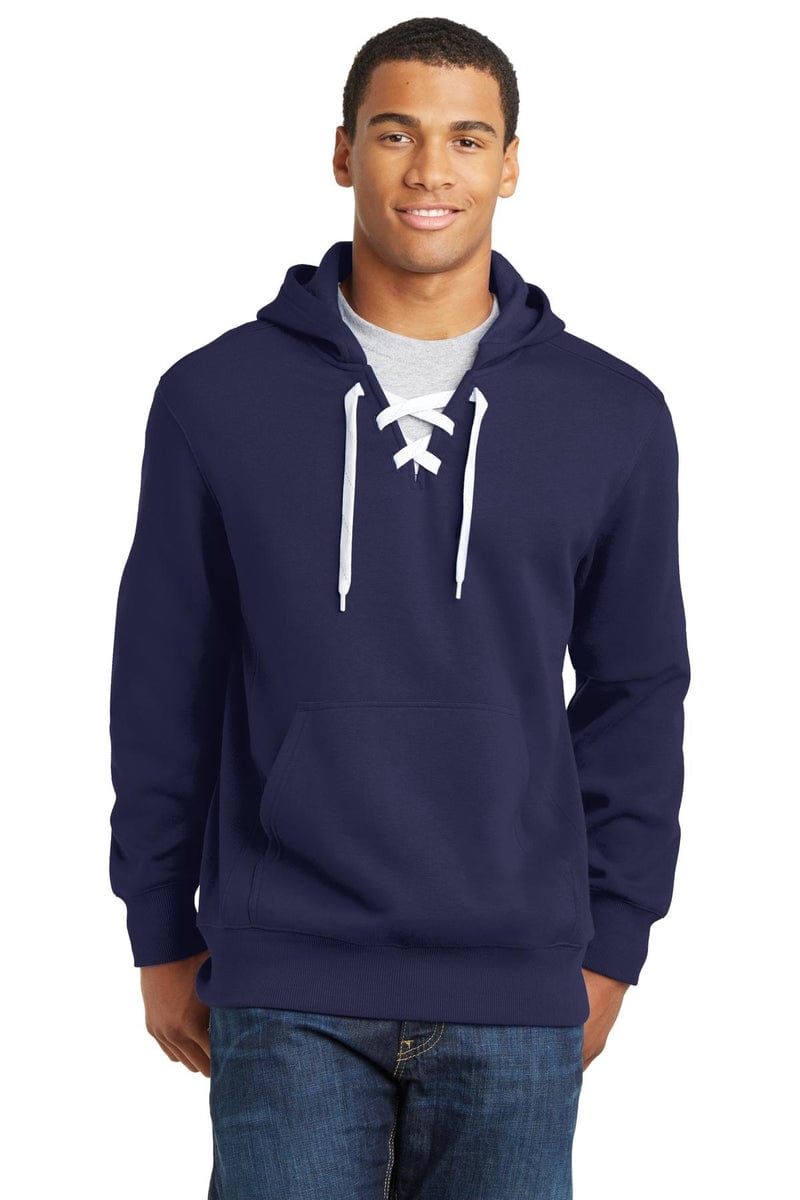 Sport-Tek ST271 Lace Up Pullover Hooded Sweatshirt in 