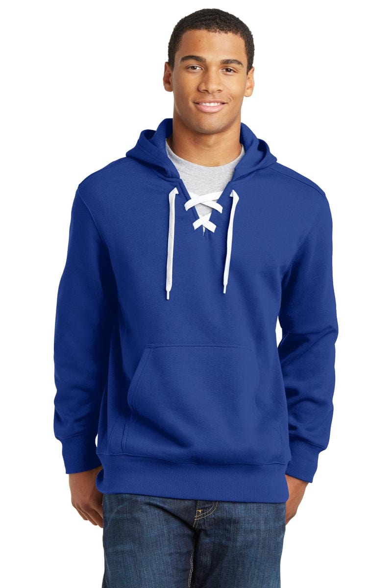 Sport-Tek ST271 Lace Up Pullover Hooded Sweatshirt in 