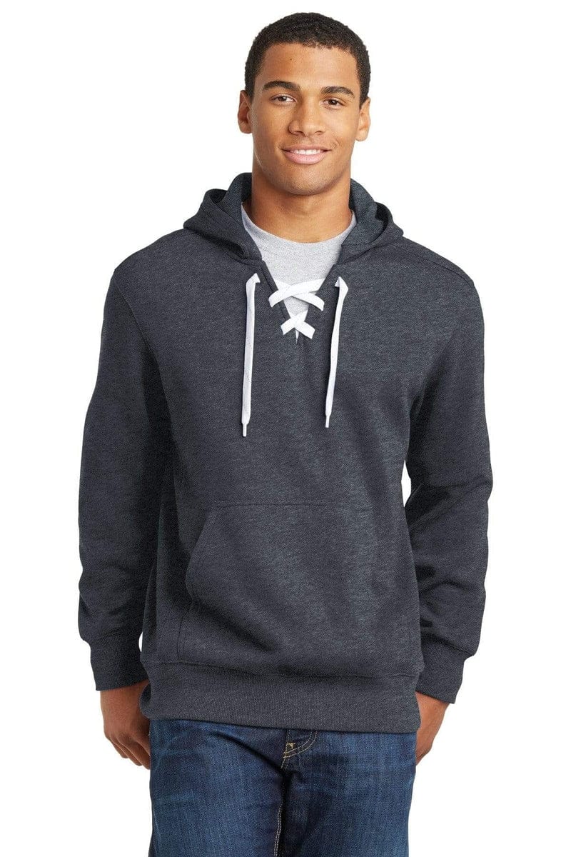 Sport-Tek ST271 Lace Up Pullover Hooded Sweatshirt in 