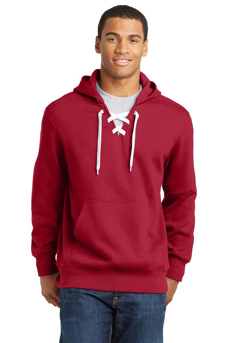 Sport-Tek ST271 Lace Up Pullover Hooded Sweatshirt in 