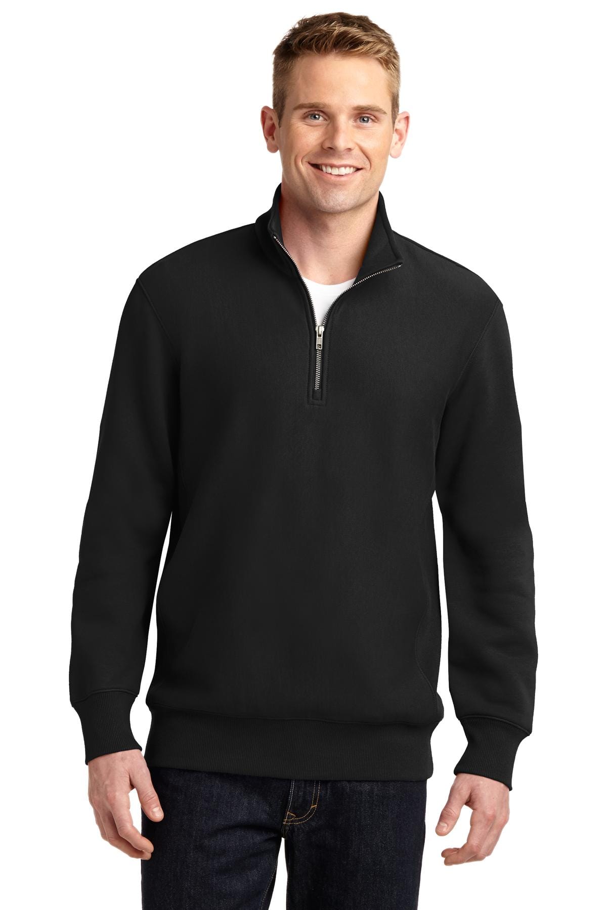 Sport-Tek ST283 Super Heavyweight 1/4-Zip Pullover Sweatshirt in 