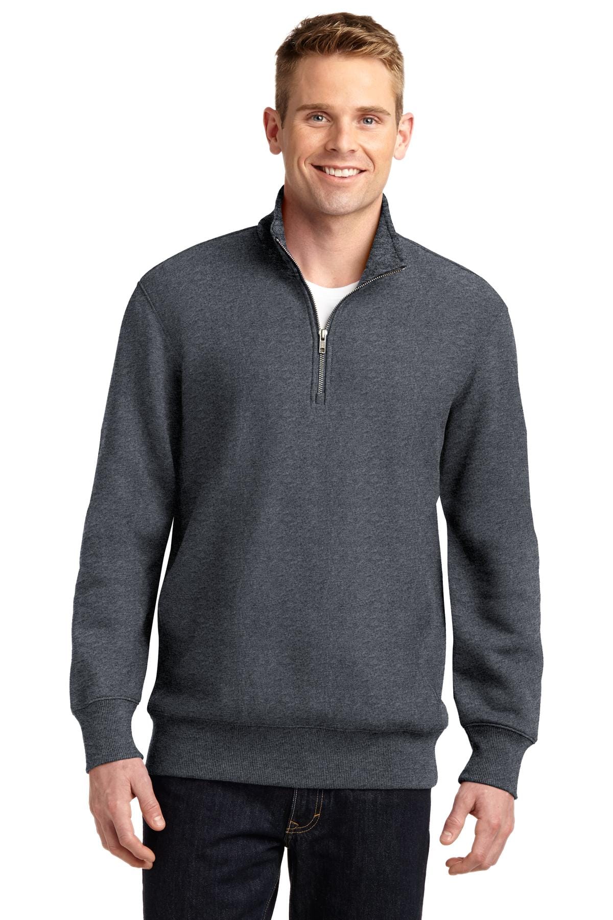 Sport-Tek ST283 Super Heavyweight 1/4-Zip Pullover Sweatshirt in 