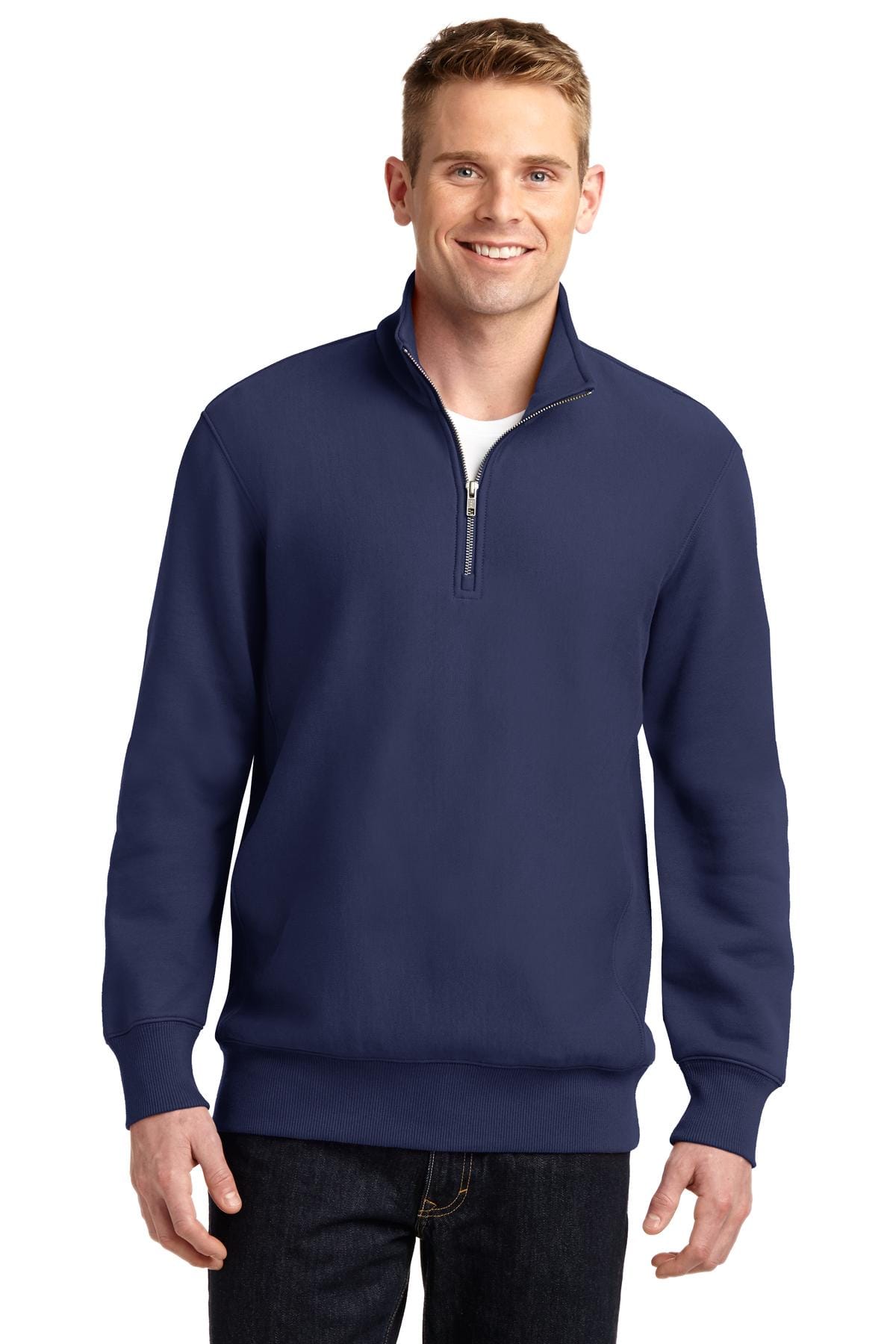 Sport-Tek Sweatshirts/Fleece XS / True Navy Sport-Tek ST283 Super Heavyweight 1/4-Zip Pullover Sweatshirt