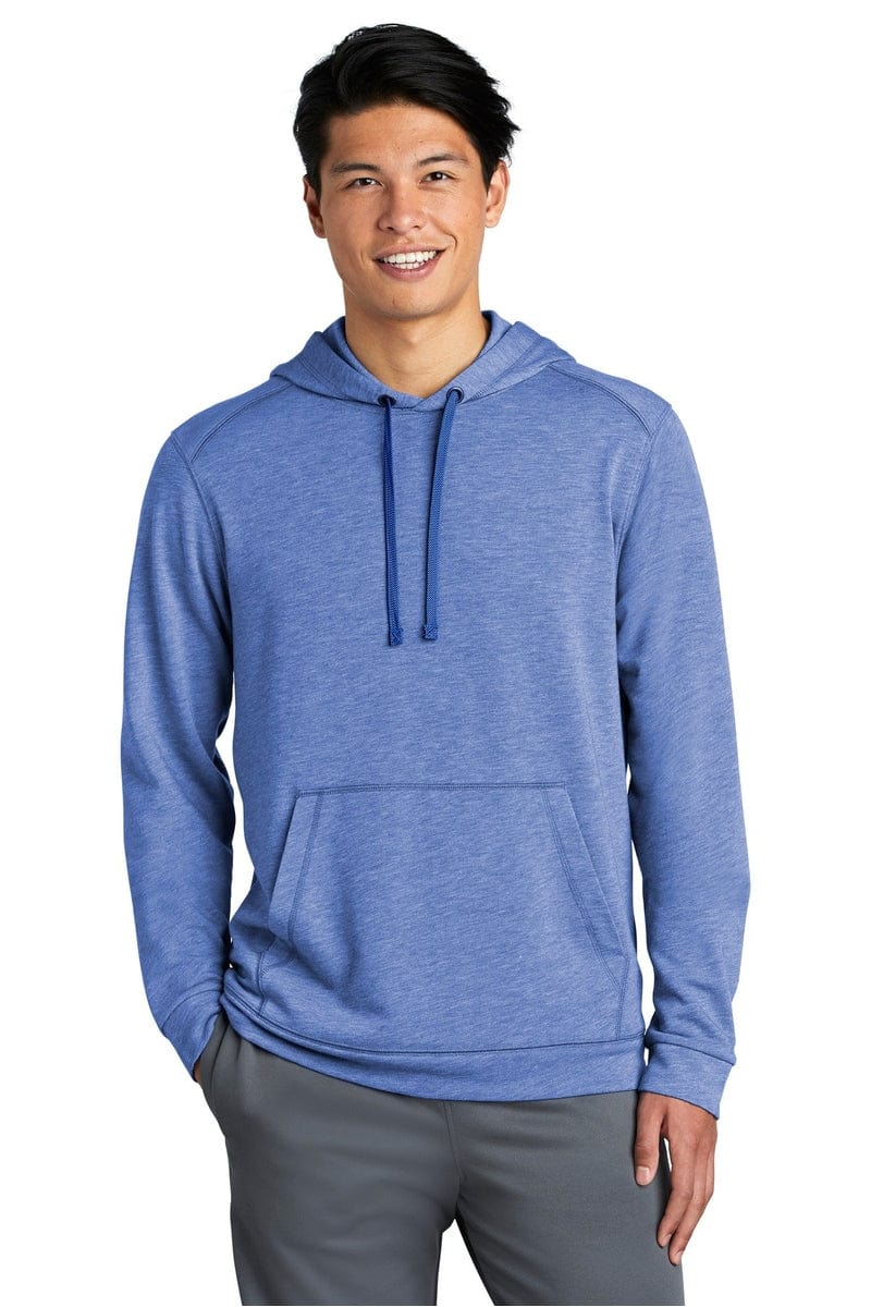 Sport-Tek ST296 PosiCharge Tri-Blend Wicking Fleece Hooded Pullover in 