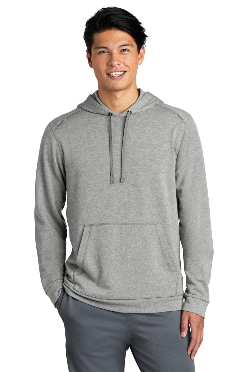 Sport-Tek ST296 PosiCharge Tri-Blend Wicking Fleece Hooded Pullover in 