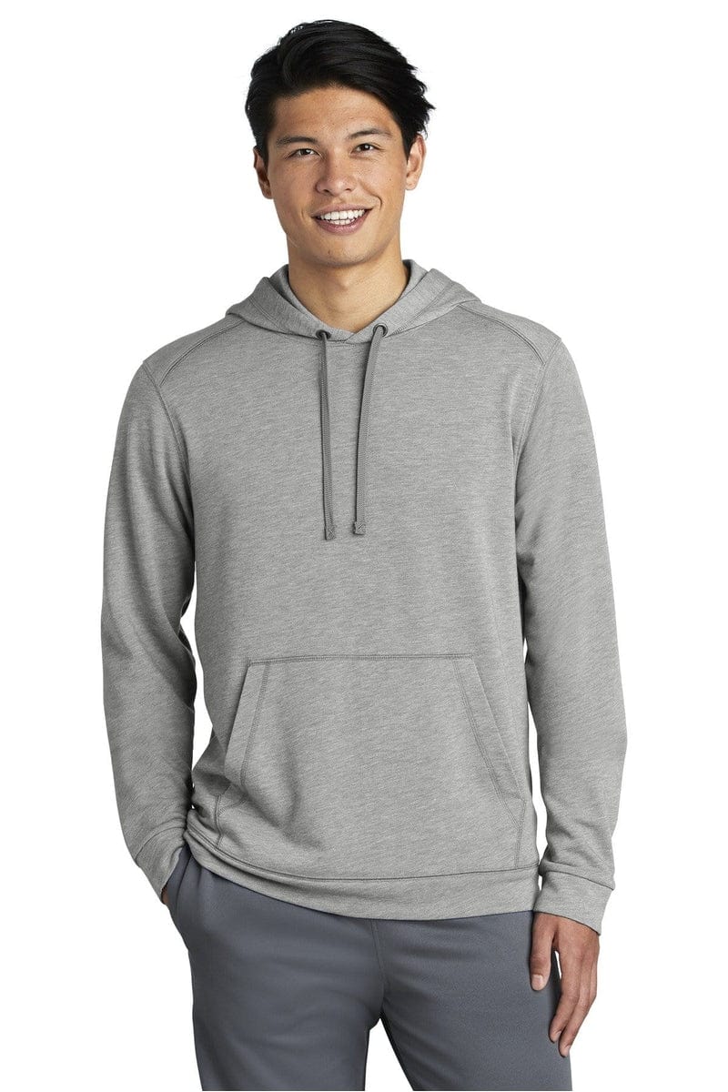 Sport-Tek ST296 PosiCharge Tri-Blend Wicking Fleece Hooded Pullover in 