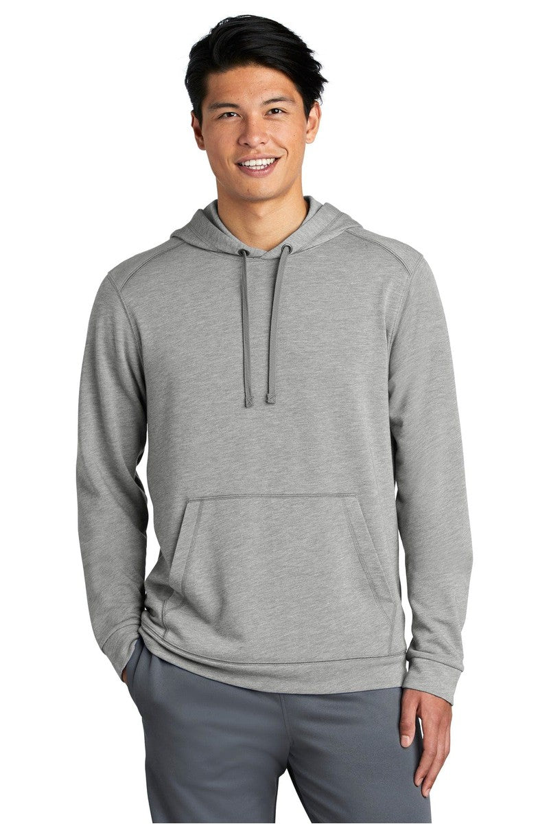 Sport-Tek ST296 PosiCharge Tri-Blend Wicking Fleece Hooded Pullover in 