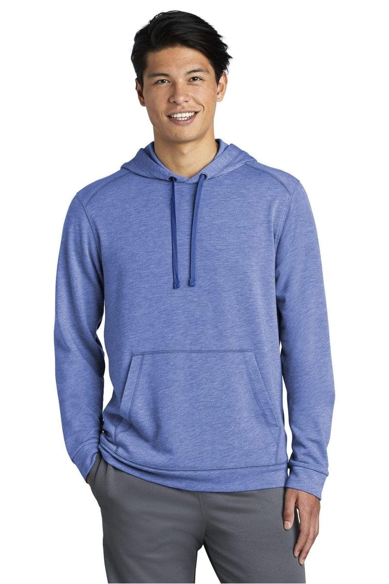 Sport-Tek ST296 PosiCharge Tri-Blend Wicking Fleece Hooded Pullover in 