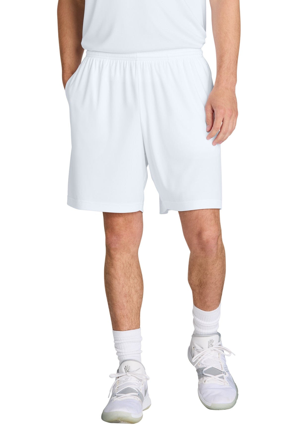 Sport-Tek ST349P PosiCharge Competitor 7' Pocketed Short in White