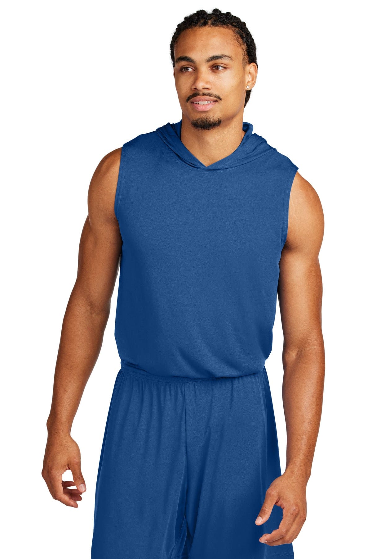 Sport-Tek ST352H Competitor Sleeveless Hoodie in Royal