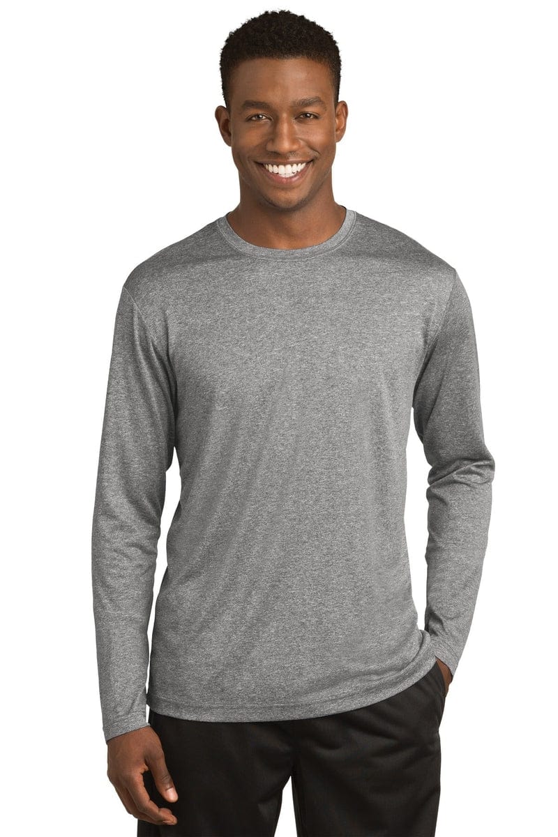 Sport-Tek ST360LS Long Sleeve Heather Contender Tee in 