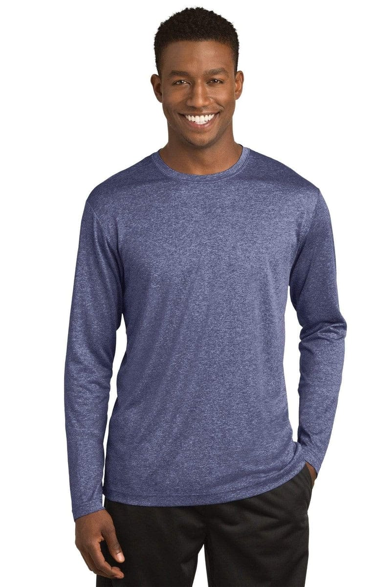 Sport-Tek ST360LS Long Sleeve Heather Contender Tee in 