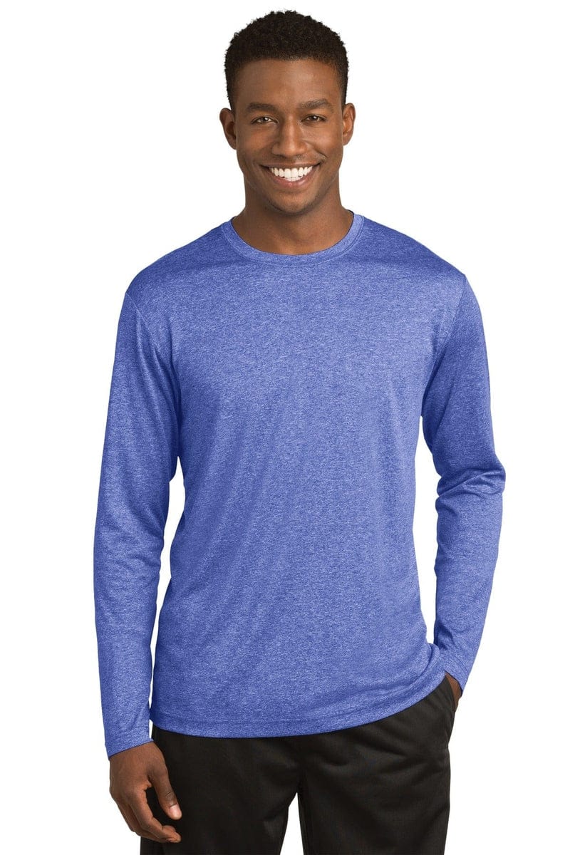Sport-Tek ST360LS Long Sleeve Heather Contender Tee in 