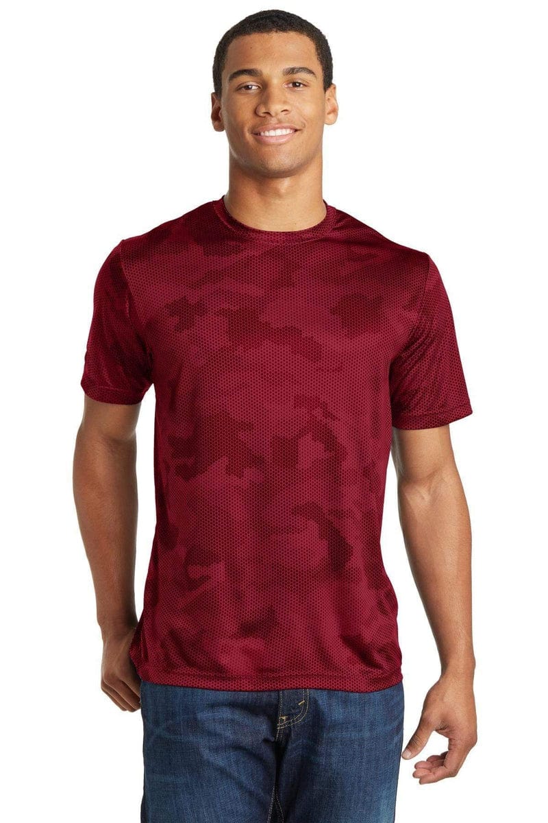 Sport-Tek ST370 CamoHex Tee in 