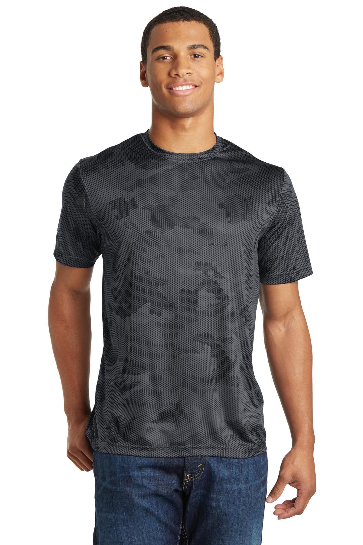 Sport-Tek T-Shirts XS / Iron Grey Sport-Tek ST370 CamoHex Tee