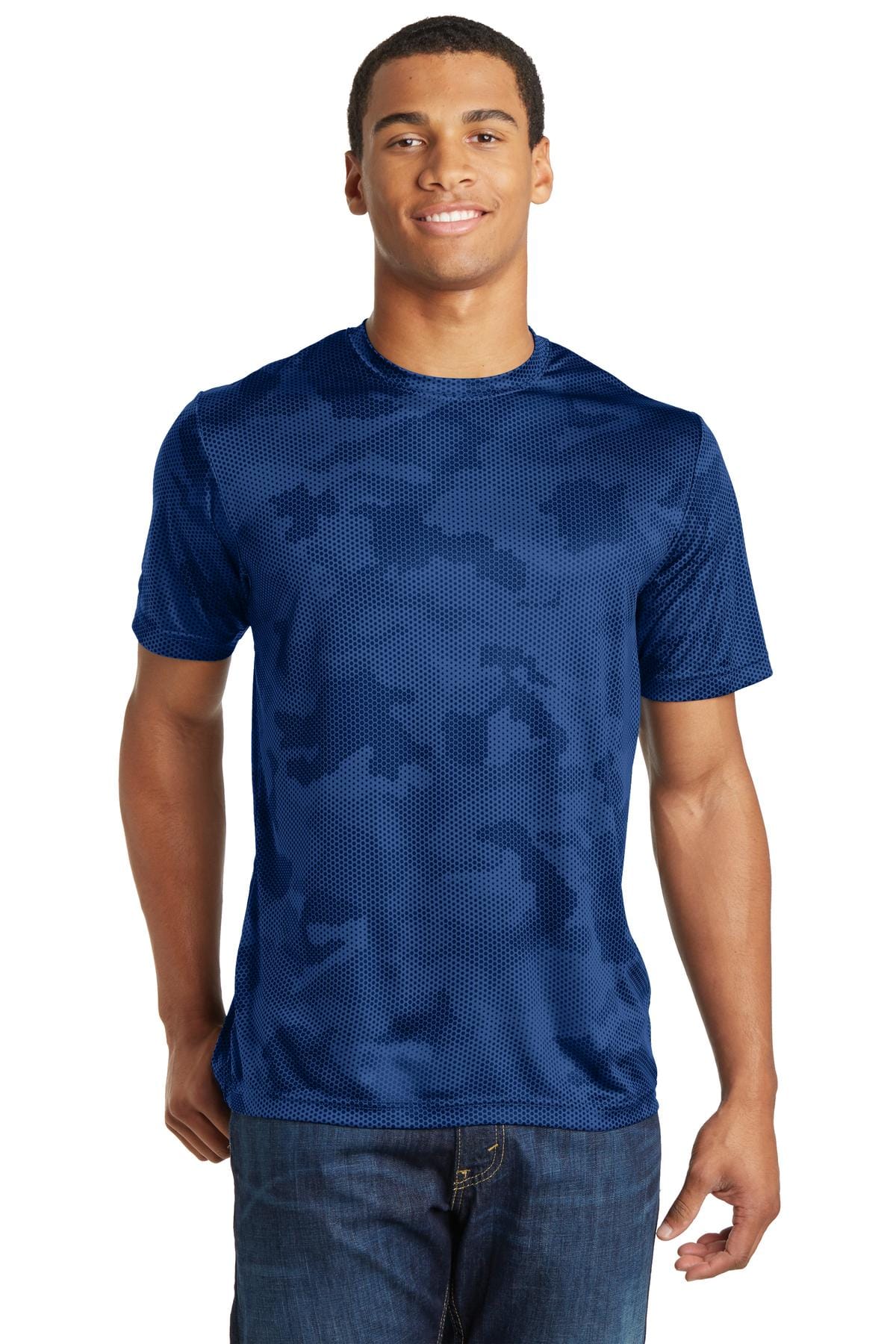 Sport-Tek T-Shirts XS / True Royal Sport-Tek ST370 CamoHex Tee