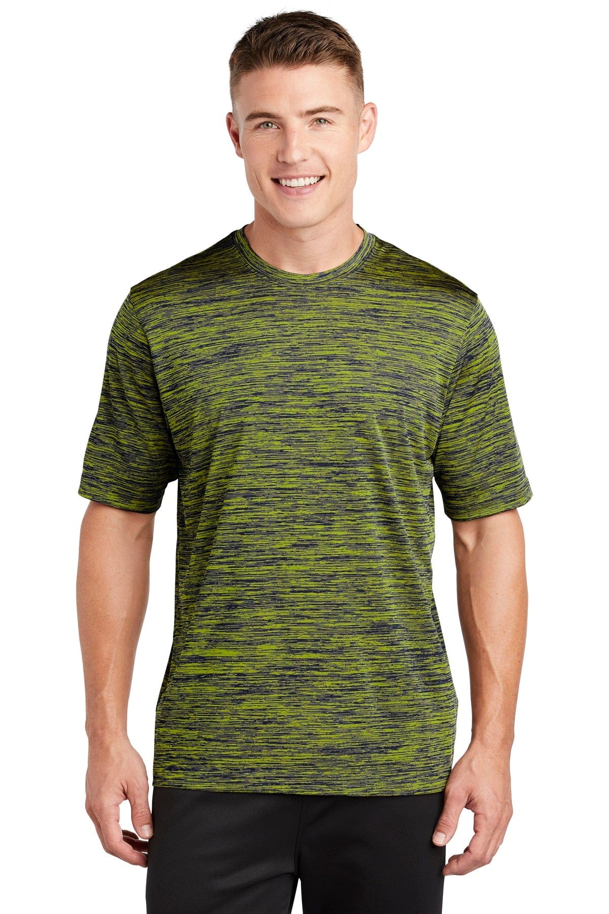 Sport-Tek T-Shirts XS / Lime Shock-True Navy Electric Sport-Tek ST390 PosiCharge Electric Heather Tee