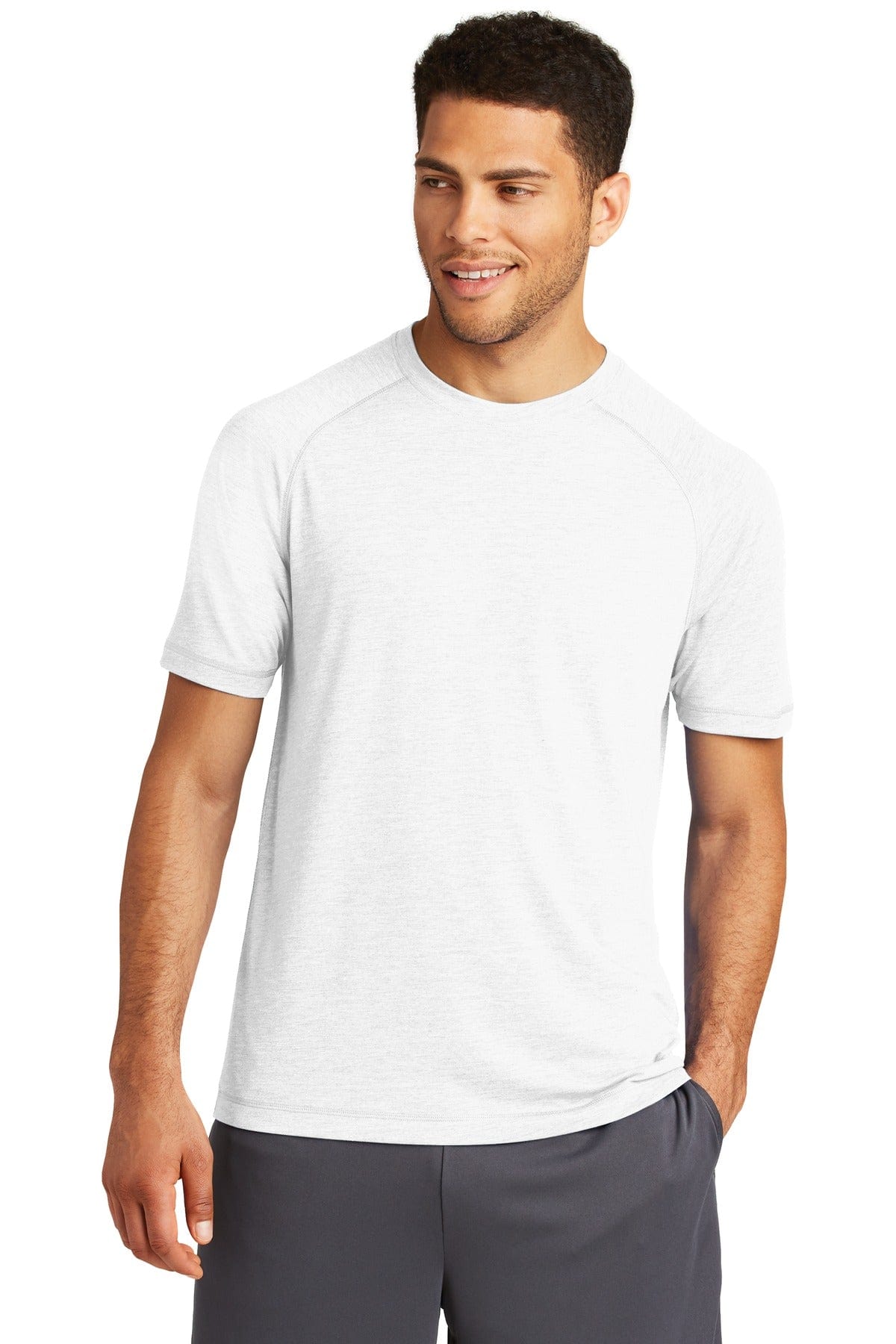 Sport-Tek ST400 PosiCharge Tri-Blend Wicking Raglan Tee in 