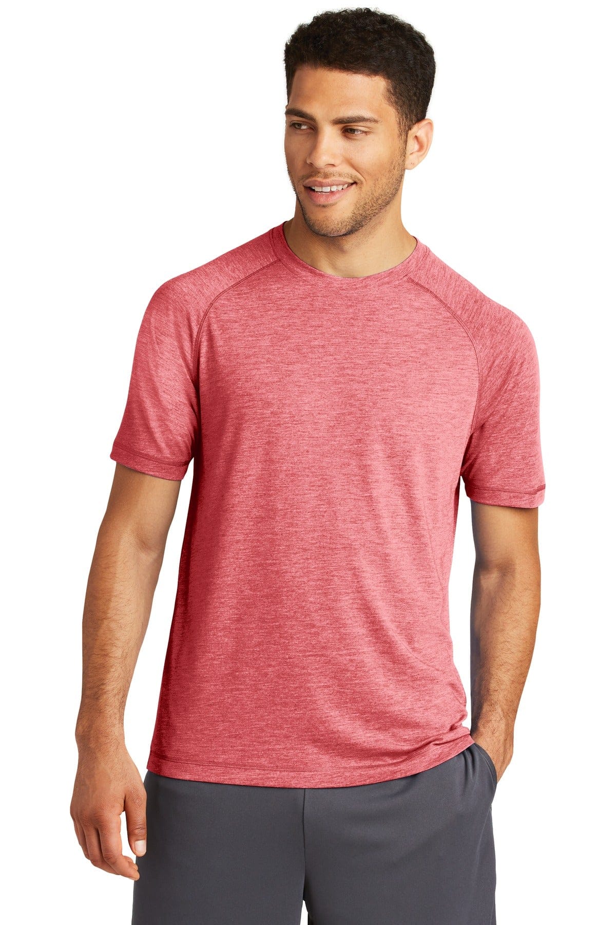 Sport-Tek ST400 PosiCharge Tri-Blend Wicking Raglan Tee in 