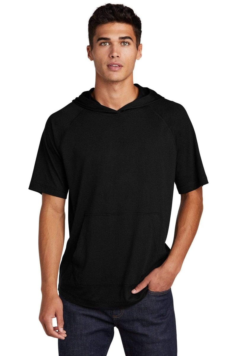 Sport-Tek ST404 PosiCharge Tri-Blend Wicking Short Sleeve Hoodie in 