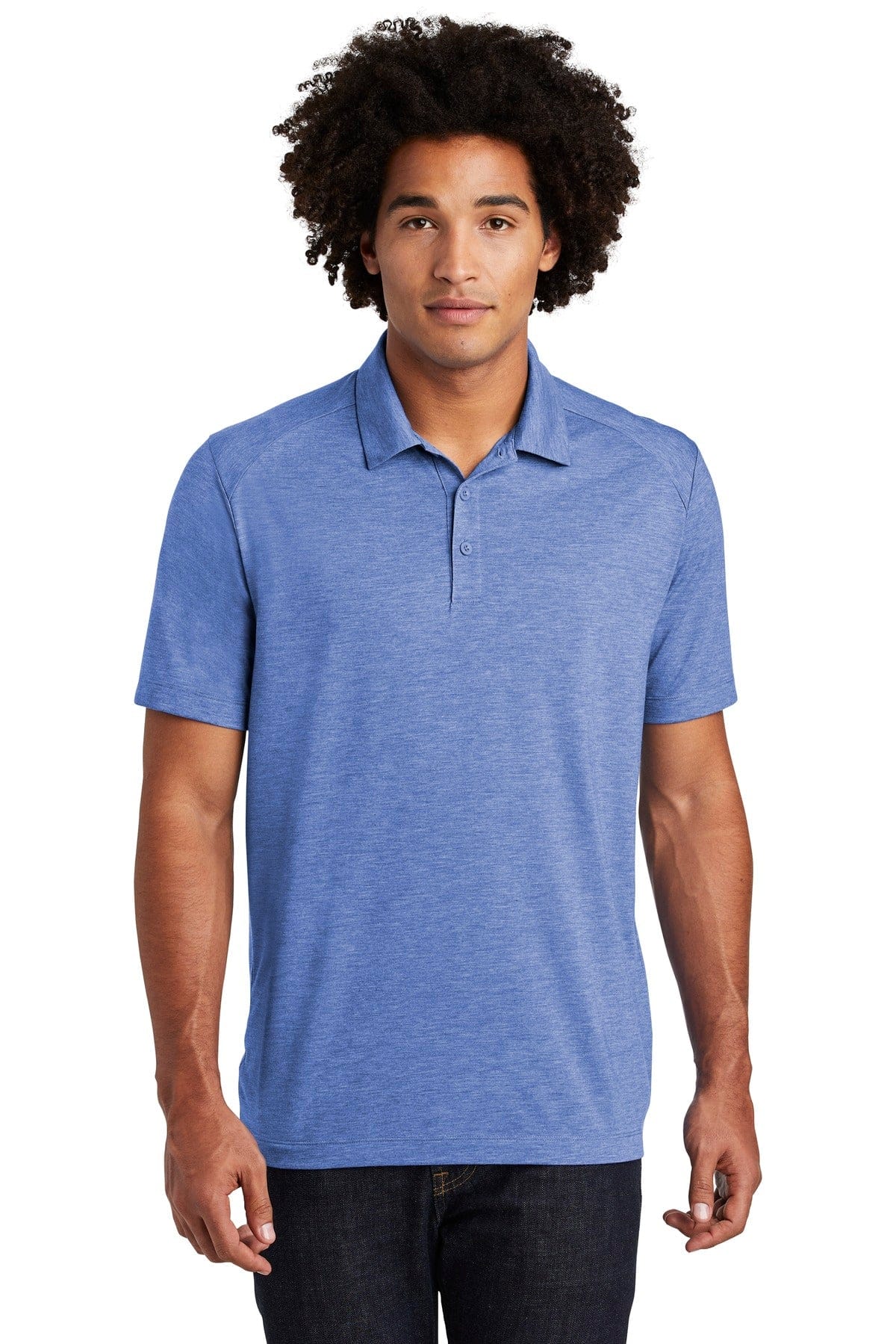 Sport-Tek Polos/Knits XS / True Royal Heather Sport-Tek ST405 PosiCharge Tri-Blend Wicking Polo