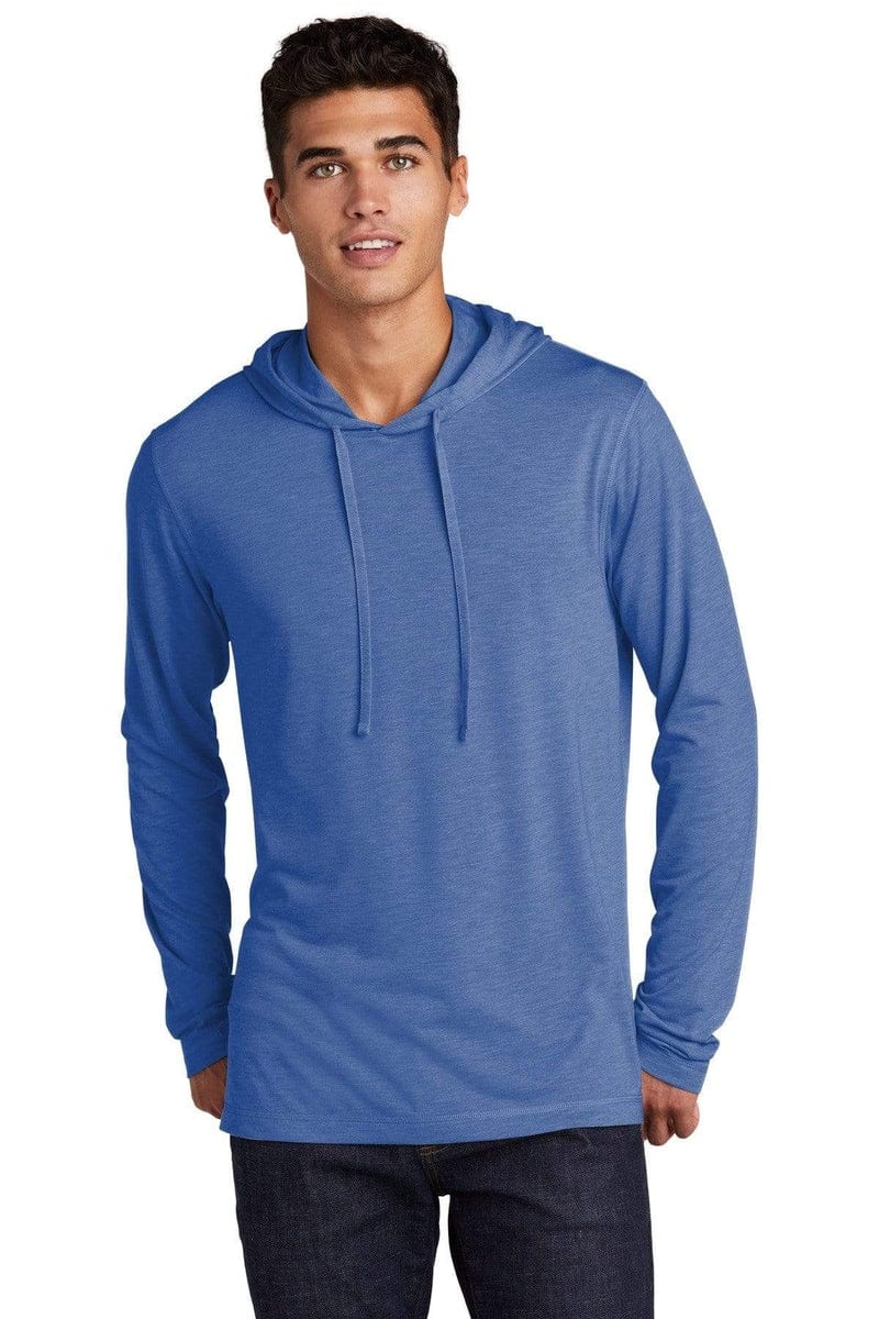 Sport-Tek ST406 PosiCharge Tri-Blend Wicking Long Sleeve Hoodie in 