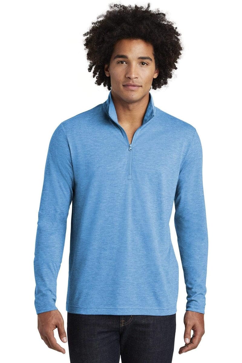 Sport-Tek ST407 PosiCharge Tri-Blend Wicking 1/4-Zip Pullover in 