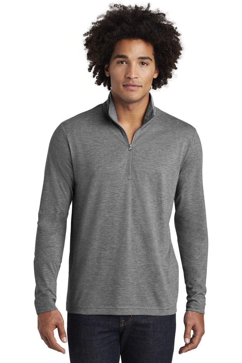 Sport-Tek ST407 PosiCharge Tri-Blend Wicking 1/4-Zip Pullover in 