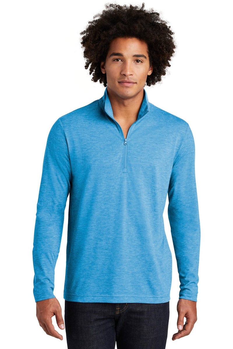 Sport-Tek ST407 PosiCharge Tri-Blend Wicking 1/4-Zip Pullover in 