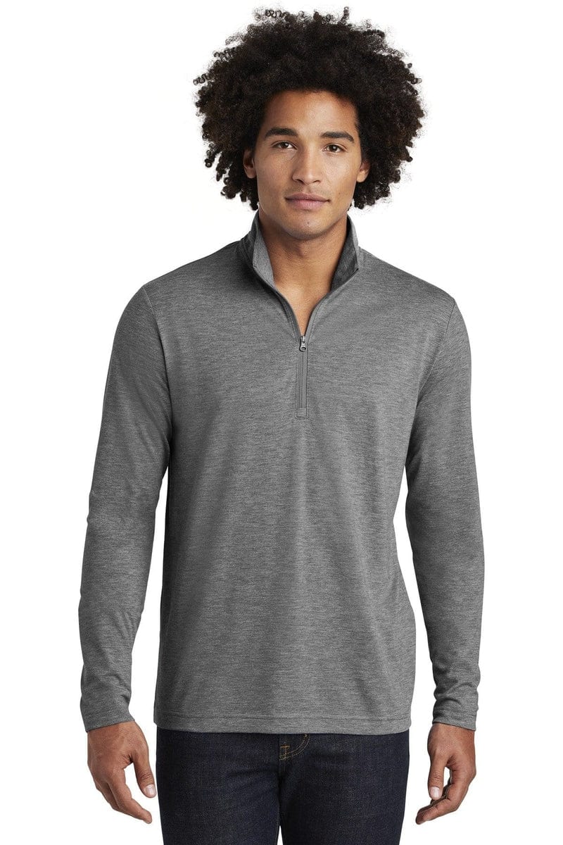 Sport-Tek ST407 PosiCharge Tri-Blend Wicking 1/4-Zip Pullover in 